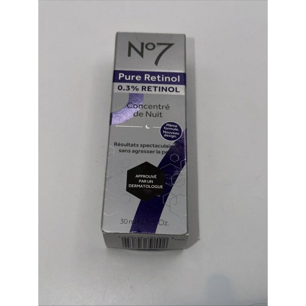 No7 Pure Retinol 0.3% Retinol Night Concentrate 1 Fl. Oz.